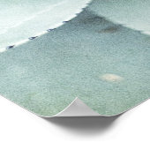 Boho Sage Green Succulate Closeup Poster (Ecke)