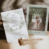 Boho Sage Greenery Einladung zur botanischen Hochz