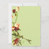 Boho Sage Greenery Elegante Rose Blumenzwiese Save The Date (Rückseite)