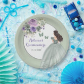 Boho Sage Lila Kleid Prinzessin Girl Sweet 16 Años Pappteller (Party)