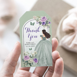 Boho Sage Lilac Rose Girl 15 Años Vielen Dank Geschenkanhänger