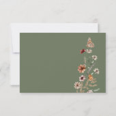 Boho Sage RSVP-Karte RSVP Karte (Rückseite)