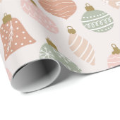 Boho Sage Terracotta Rosa Ornamente Weihnachten Geschenkpapier (Rolleneckpunkt)