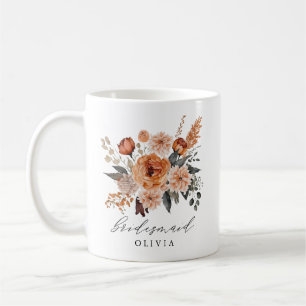 Boho Sage Terracotta Tasse Floral