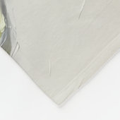 Boho-Sagegrün 3D-Impasto-Feder-Ölgemälde Fleecedecke (Ecke)