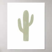 Boho Saguaro Cactus Kinderzimmer Decor Poster (Vorne)