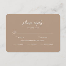 Boho-Sand-Minimalist-Script-Hochzeits-RSVP-Karte