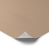 Boho-Sand-Minimalist-Script-Hochzeits-Willkommenss Poster (Ecke)