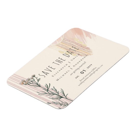 Boho Save the Date Dream Catcher Theme Magnet (Linke Seite)