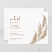 Boho Save the Date Flyer (Vorne/Hinten)