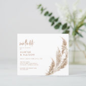 Boho Save the Date Flyer (Stehend Vorderseite)