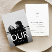 Boho Save the Date, Foto Modern Save the Date Einladung