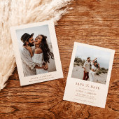 Boho Save the Date, Foto Save the Date Minimalisti Einladung