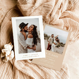 Boho Save the Date, Foto Save the Date Minimalisti Einladung