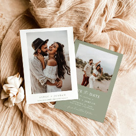 Boho Save the Date, Foto Save the Date Minimalisti Einladung