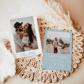 Boho Save the Date, Foto Save the Date Minimalisti Einladung