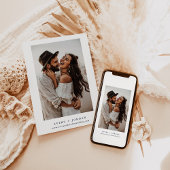 Boho Save the Date, Foto Save the Date Minimalisti Einladung