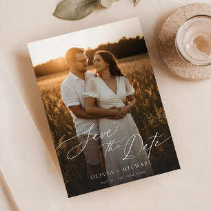 Boho Save the Date, Foto Save the Date Minimalisti Einladung