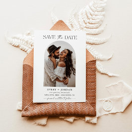 Boho Save the Date, Foto Save the Date Minimalisti Einladung