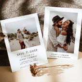 Boho Save the Date, Foto Save the Date Minimalisti Einladung
