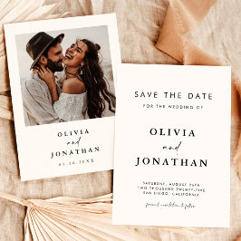 Boho Save the Date, Foto Save the Date Minimalisti Einladung