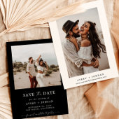 Boho Save the Date, Foto Save the Date Minimalisti Einladung