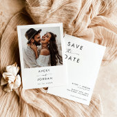 Boho Save the Date, Foto Save the Date Minimalisti Einladung