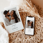 Boho Save the Date, Foto Save the Date Minimalisti Einladung