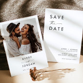Boho Save the Date, Foto Save the Date Minimalisti Einladung