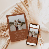Boho Save the Date, Foto Save the Date Minimalisti Einladung