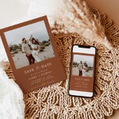 Boho Save the Date, Foto Save the Date Minimalisti Einladung