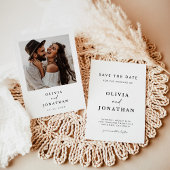 Boho Save the Date, Foto Save the Date Minimalisti Einladung