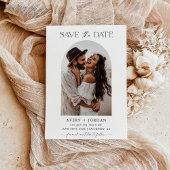 Boho Save the Date, Foto Save the Date Minimalisti Einladung