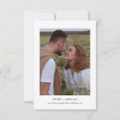 Boho Save the Date, Foto Save the Date Minimalisti Einladung (Rückseite)