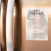 Boho Save the Date, Foto Save the Date Minimalisti Magneteinladung