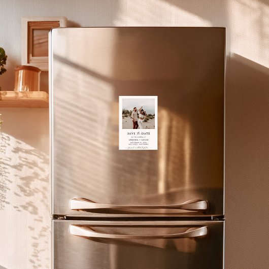 Boho Save the Date, Foto Save the Date Minimalisti Magneteinladung