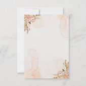 Boho Save the Date Postkarte - Rustikale Blume (Rückseite)