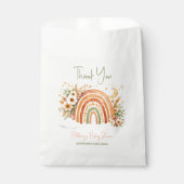Boho Scandinavian Rainbow Baby Shower Thank You Geschenktütchen (Vorderseite)