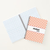 Boho-Schachbrett-Binder | Trendige Schulsachen Notizblock (Innenseite)
