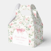 Boho schicke Blumenbogenbogenbrusenmädchen Dusche Geschenkschachtel (Vorderseite)