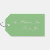 Boho schicke französische Laivender Vintage Biene Geschenkanhänger (Rückseite Horizontal)