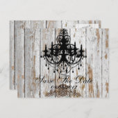 Boho schicke Scheune Holz rustikale Landhochzeit Ankündigungspostkarte (Vorne/Hinten)