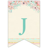 Boho schicke Stammes- Wimpelkette (Erste Fahne)