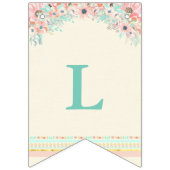 Boho schicke Stammes- Wimpelkette (Dritte Fahne)