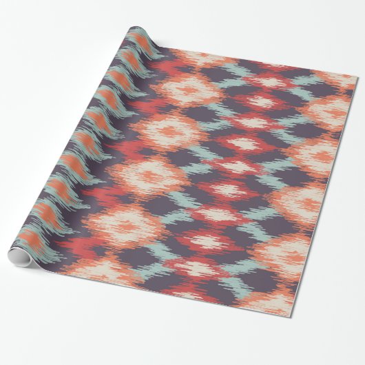 Boho schickes Stammes- Muster-Packpapier Geschenkpapier (Ungerollt)