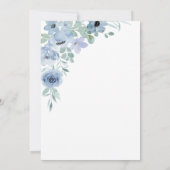 Boho-Schimmernde Florale Hochzeitseinladung Save The Date (Rückseite)