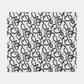 Boho Schlangen Fleecedecke (Vorderseite (Horizontal))