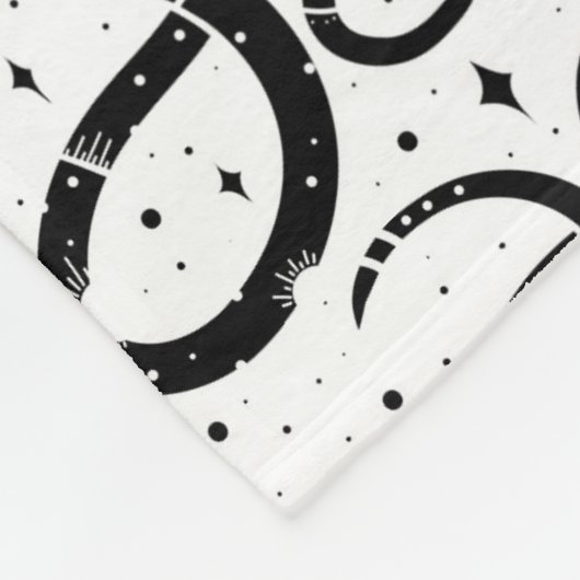 Boho Schlangen Fleecedecke (Ecke)