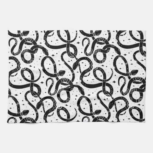 Boho Schlangen Geschirrtuch (Horizontal)