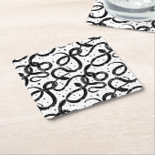Boho Schlangen Rechteckiger Pappuntersetzer (angewinkelt)